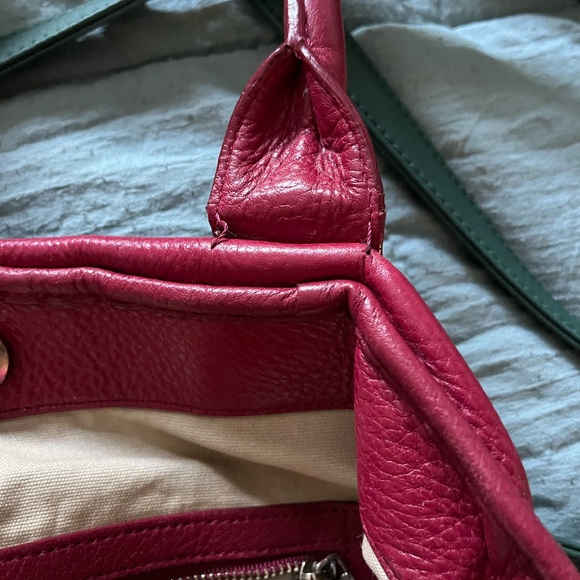 Tory Burch red leather tote bag - Picture 6 of 14